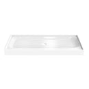 Acrylic Shower Pan Center Drain - Single Threshold - Resin and fiberglass -72 X 34 X 5.5 Load image into Gallery viewer, Acrylic Shower Pan Center Drain - Single Threshold - Resin and fiberglass -72 X 34 X 5.5