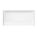 Acrylic Shower Pan Center Drain - Single Threshold - Resin and fiberglass -72 X 34 X 5.5 Load image into Gallery viewer, Acrylic Shower Pan Center Drain - Single Threshold - Resin and fiberglass -72 X 34 X 5.5