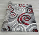 Davincii-414 Area Rugs Runner Red 8-X-11 Load image into Gallery viewer, Davincii-414 Area Rugs Runner Red 8-X-11