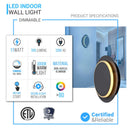 unique-circular-wall-sconce-11w-3000k Load image into Gallery viewer, unique-circular-wall-sconce-11w-3000k