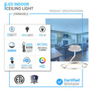 dimmable-28w-3000k-aluminum-body-finish-modern-style-circular-ceiling-lights Load image into Gallery viewer, dimmable-28w-3000k-aluminum-body-finish-modern-style-circular-ceiling-lights