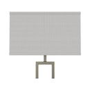 Decorative 61" Floor Lamps, Brushed Nickel & Straight rectangular pure white linen shade, With 1PCS ON-OFF Switch on the lamp holder Load image into Gallery viewer, Decorative 61" Floor Lamps, Brushed Nickel & Straight rectangular pure white linen shade, With 1PCS ON-OFF Switch on the lamp holder