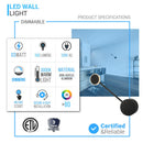 led-wall-sconce-3w-head-3000k-black-wall-sconces-lighting Load image into Gallery viewer, led-wall-sconce-3w-head-3000k-black-wall-sconces-lighting