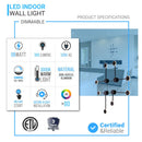 integrated-led-wall-sconces-lights-6w-head-3000k-black-wall-sconces-lighting Load image into Gallery viewer, integrated-led-wall-sconces-lights-6w-head-3000k-black-wall-sconces-lighting