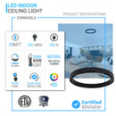 led-ring-flush-mount-ceiling-light-dimmable Load image into Gallery viewer, led-ring-flush-mount-ceiling-light-dimmable