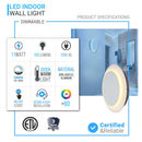 unique-circular-wall-sconce-11w-3000k Load image into Gallery viewer, unique-circular-wall-sconce-11w-3000k