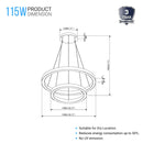 modern-double-ring-chandelier-115w-3000k-5750lm-aluminium-body-finish Load image into Gallery viewer, modern-double-ring-chandelier-115w-3000k-5750lm-aluminium-body-finish