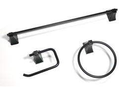 Shangri-La 3 pc Bath Set - Matte Black Shangri-La 3 pc Bath Set - Matte Black