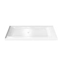 Shower Pan Left Hand Double Threshold - Acrylic and fiberglass - 60 X 36 X 3.5 Load image into Gallery viewer, Shower Pan Left Hand Double Threshold - Acrylic and fiberglass - 60 X 36 X 3.5