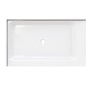 Shower Pan Left Hand Double Threshold - Acrylic and fiberglass - 60 X 36 X 3.5 Load image into Gallery viewer, Shower Pan Left Hand Double Threshold - Acrylic and fiberglass - 60 X 36 X 3.5