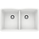 32 inch Double Bowl Kitchen Sink - Undermount Double Basin Load image into Gallery viewer, 32 inch Double Bowl Kitchen Sink - Undermount Double Basin