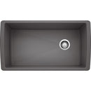 33-1/2 inch Single Bowl Kitchen Sink - Undermount Kitchen Sink Load image into Gallery viewer, 33-1/2 inch Single Bowl Kitchen Sink - Undermount Kitchen Sink