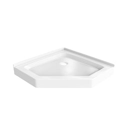 Ivanees - Neo Angle Center Drain Shower Base - Shower Pan - Double Tile Flanges - 36 X 36 X 5.5 Ivanees - Neo Angle Center Drain Shower Base - Shower Pan - Double Tile Flanges - 36 X 36 X 5.5