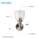 1-light-wall-light-clear-glass Load image into Gallery viewer, 1-light-wall-light-clear-glass