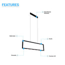 1-light-led-rectangle-pendant-ceiling-light Load image into Gallery viewer, 1-light-led-rectangle-pendant-ceiling-light