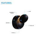 unique-wall-sconce-7w-3000k-dimmable Load image into Gallery viewer, unique-wall-sconce-7w-3000k-dimmable