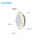 unique-circular-wall-sconce-11w-3000k Load image into Gallery viewer, unique-circular-wall-sconce-11w-3000k
