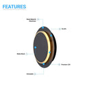 unique-circular-wall-sconce-11w-3000k Load image into Gallery viewer, unique-circular-wall-sconce-11w-3000k