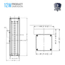 black-aluminum-led-outdoor-wall-cylinder-light Load image into Gallery viewer, black-aluminum-led-outdoor-wall-cylinder-light