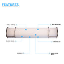 dimmable-led-half-cylinder-vanity-light-fixture Load image into Gallery viewer, dimmable-led-half-cylinder-vanity-light-fixture