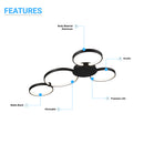 modern-flushmount-led-circle-4-rings-41w-3000k-2986lm Load image into Gallery viewer, modern-flushmount-led-circle-4-rings-41w-3000k-2986lm