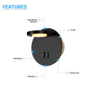 wall-sconce-14w-3000k-558lm Load image into Gallery viewer, wall-sconce-14w-3000k-558lm