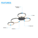modern-flushmount-led-circle-4-rings-41w-3000k-2986lm Load image into Gallery viewer, modern-flushmount-led-circle-4-rings-41w-3000k-2986lm