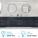 Bathroom Light Fixtures, 4000K (Cool White), Brushed Nickel Finish, For Damp Location,Wall Mount, Vanity Lighting Load image into Gallery viewer, Bathroom Light Fixtures, 4000K (Cool White), Brushed Nickel Finish, For Damp Location,Wall Mount, Vanity Lighting