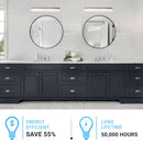 Bathroom Light Fixtures, 4000K (Cool White), Brushed Nickel Finish, For Damp Location,Wall Mount, Vanity Lighting Load image into Gallery viewer, Bathroom Light Fixtures, 4000K (Cool White), Brushed Nickel Finish, For Damp Location,Wall Mount, Vanity Lighting
