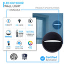 half-round-led-outdoor-wall-sconce Load image into Gallery viewer, half-round-led-outdoor-wall-sconce