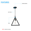 1-light-triangle-pendant-light Load image into Gallery viewer, 1-light-triangle-pendant-light