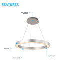 modern-round-chandeliers-49w-3000k-2450lm-aluminium-body-finish Load image into Gallery viewer, modern-round-chandeliers-49w-3000k-2450lm-aluminium-body-finish