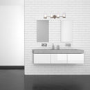 Bathroom Light Fixtures, 4000K, Dimmable, Brushed Nickel Finish,  Wall Mount, Damp Location, Vanity Lighting Load image into Gallery viewer, Bathroom Light Fixtures, 4000K, Dimmable, Brushed Nickel Finish,  Wall Mount, Damp Location, Vanity Lighting