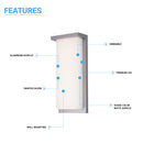rectangle-wall-sconce-with-opal-acrylic Load image into Gallery viewer, rectangle-wall-sconce-with-opal-acrylic