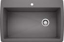 Blanco Diamond Single 9.5 Inch Depth Super Single Bowl Undermount Kitchen Sink Load image into Gallery viewer, Blanco Diamond Single 9.5 Inch Depth Super Single Bowl Undermount Kitchen Sink