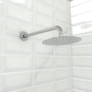 8 Inch Wall Mounted Rain Shower Faucet Set, Chrome/ Brushed Nickel Finish With Tub Spout Load image into Gallery viewer, 8 Inch Wall Mounted Rain Shower Faucet Set, Chrome/ Brushed Nickel Finish With Tub Spout