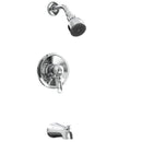 Wall Mounted Shower Faucet Set , Chrome / Brushed Nickel Finish Load image into Gallery viewer, Wall Mounted Shower Faucet Set , Chrome / Brushed Nickel Finish