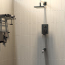 8 Inch Rain Shower Faucet Set Complete with Pre-embedded Valve, Pressure Balance Cartridge Load image into Gallery viewer, 8 Inch Rain Shower Faucet Set Complete with Pre-embedded Valve, Pressure Balance Cartridge