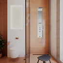 63 In. 2 Jet Shower Panel System With Fixed Rainfall & Waterfall Shower head, Handheld Shower & Tub Spout, Self-Cleaning & Jet Massage Feature Load image into Gallery viewer, 63 In. 2 Jet Shower Panel System With Fixed Rainfall & Waterfall Shower head, Handheld Shower & Tub Spout, Self-Cleaning & Jet Massage Feature