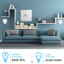 half-moon-wall-led-sconce-white-shade Load image into Gallery viewer, half-moon-wall-led-sconce-white-shade