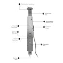 59 In. 6-jet Stainless Steel Shower Panel System With Fixed Round Rainfall Showerhead, handheld Shower, Self-Cleaning & Jet Massage Feature Load image into Gallery viewer, 59 In. 6-jet Stainless Steel Shower Panel System With Fixed Round Rainfall Showerhead, handheld Shower, Self-Cleaning & Jet Massage Feature