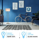 Decorative 61" Floor Lamps, Brushed Nickel & Straight rectangular pure white linen shade, With 1PCS ON-OFF Switch on the lamp holder Load image into Gallery viewer, Decorative 61" Floor Lamps, Brushed Nickel & Straight rectangular pure white linen shade, With 1PCS ON-OFF Switch on the lamp holder