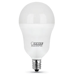 A15 LED Light Bulbs, 6.5 Watts, E26, 500 Lumens, White, Candelabra Base, 3000K Non-Dimmable A15 LED Light Bulbs, 6.5 Watts, E26, 500 Lumens, White, Candelabra Base, 3000K Non-Dimmable