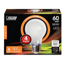 A19 LED Lights bulbs, 60W, White, Filament, White, Medium Base, Decorative Light Bulb, 800 Lumens, 4 Pack Load image into Gallery viewer, A19 LED Lights bulbs, 60W, White, Filament, White, Medium Base, Decorative Light Bulb, 800 Lumens, 4 Pack