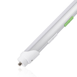 T8 8ft LED Tube/Bulb - 48w/40w/36w/32w Wattage Adjustable, 130lm/w, 3000k/4000k/5000k/6500k CCT Changeable, Frosted, FA8 Single Pin, Double End Power - Ballast Bypass T8 8ft LED Tube/Bulb - 48w/40w/36w/32w Wattage Adjustable, 130lm/w, 3000k/4000k/5000k/6500k CCT Changeable, Frosted, FA8 Single Pin, Double End Power - Ballast Bypass