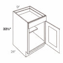 Luxor Espresso 9"W x 34.5"H Base Cabinet, Handicap Load image into Gallery viewer, Luxor Espresso 9"W x 34.5"H Base Cabinet, Handicap
