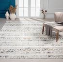Bliss by N Natori Le Souk Gray 7 ft. 6 in. x 9 ft. 6 in. Area Rug Load image into Gallery viewer, Bliss by N Natori Le Souk Gray 7 ft. 6 in. x 9 ft. 6 in. Area Rug