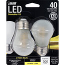 A15 LED Light Bulbs, E26, Filament, Dimmable, Frosted, Medium Base, Decorative Bulb, 2 Pack Load image into Gallery viewer, A15 LED Light Bulbs, E26, Filament, Dimmable, Frosted, Medium Base, Decorative Bulb, 2 Pack