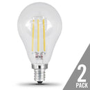 A15 LED Light Bulbs, A-shape, Candelabra Base Filament, Dimmable, Crystal Decorative Bulb, Clear, 2 Pack Load image into Gallery viewer, A15 LED Light Bulbs, A-shape, Candelabra Base Filament, Dimmable, Crystal Decorative Bulb, Clear, 2 Pack