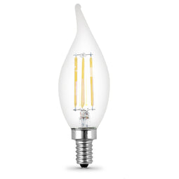 LED Light Bulbs, Candelabra Base, Flame Bent Tip Decorative LED Light Bulbs, Clear, Decorative Bulb, Torpedo, Flame, 4 Packs LED Light Bulbs, Candelabra Base, Flame Bent Tip Decorative LED Light Bulbs, Clear, Decorative Bulb, Torpedo, Flame, 4 Packs